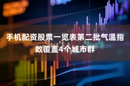 手机配资股票一览表第二批气温指数覆盖4个城市群