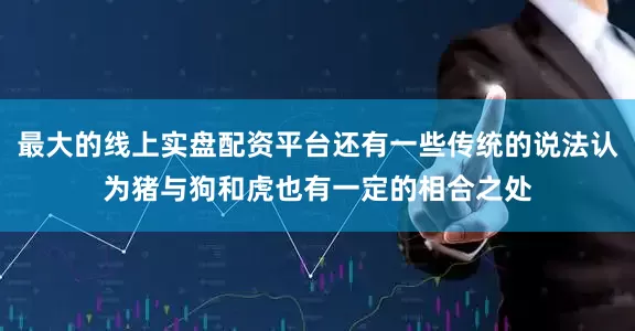 最大的线上实盘配资平台还有一些传统的说法认为猪与狗和虎也有一定的相合之处